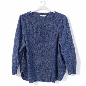 Cozy Blue Knit Sweater for Women